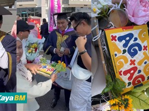 Bukan Bunga, Wisudawan Ini Dapat Buket Ayam Gepuk!