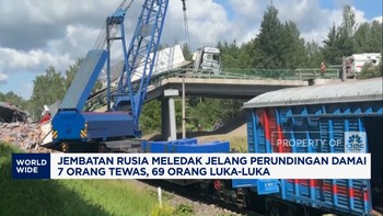 Video: Jembatan Rusia Meledak Jelang Perundingan Damai, 7 Orang Tewas