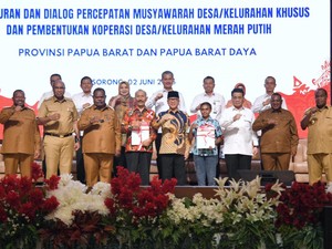 Mendes Launching Pembentukan Kopdes Merah Putih di Papua Barat dan PBD