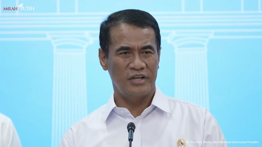 Menteri Pertanian (Mentan) Andi Amran Sulaiman dalam Keterangan Pers Menteri Usai Ratas Terkait Stimulus Ekonomi, Kantor Presiden, 2 Juni 2025. (Tangkapan Layar Youtube)