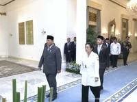 Momen Prabowo & Megawati Bertemu dalam Upacara Hari Lahir Pancasila
