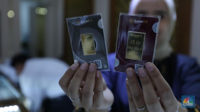 Harga Emas Antam Hari Ini Naik Rp 10.000, Gegara Trump Effect-The Fed?