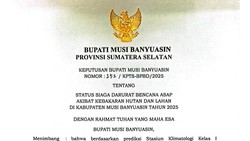 Muba Resmi Naikkan Status Darurat Asap Akibat Karhutla