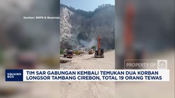 Video: Tim SAR Kembali Temukan 2 Korban Longsor Tambang Cirebon