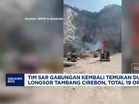 Video: Tim SAR Kembali Temukan 2 Korban Longsor Tambang Cirebon