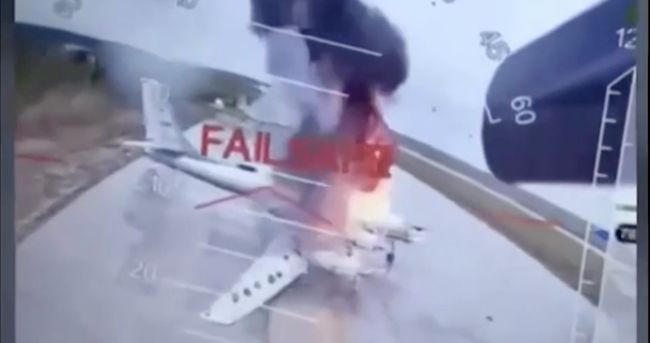 Potret Serbuan 'Gila' Drone Ukraina Hancurkan Puluhan Jet Bomber Rusia