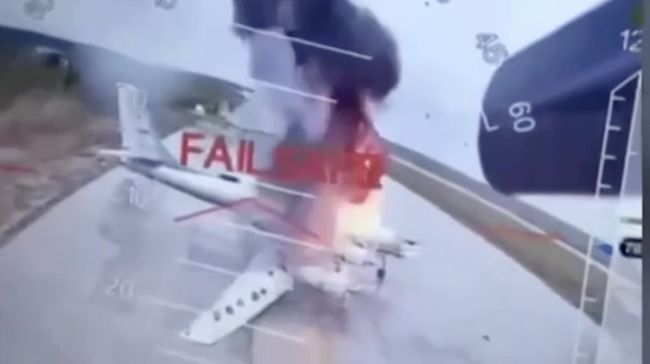 Potret Serbuan 'Gila' Drone Ukraina Hancurkan Puluhan Jet Bomber Rusia