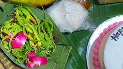Viral Momen Ulang Tahun Bikin Ngakak, Dapat Kue Berupa Sesajen