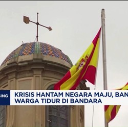 Video: Krisis Hantam Negara Maju, Banyak Warga Tidur di Bandara