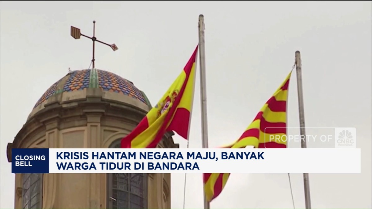 Video: Krisis Hantam Negara Maju, Banyak Warga Tidur di Bandara