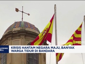 Video: Krisis Hantam Negara Maju, Banyak Warga Tidur di Bandara