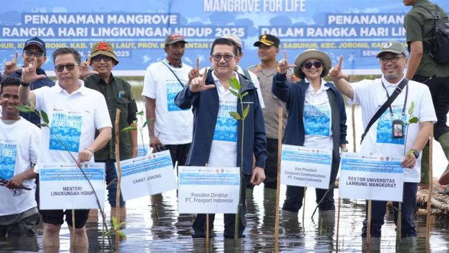 Freeport-KLH Tanam 5 Hektare Mangrove di Kalsel