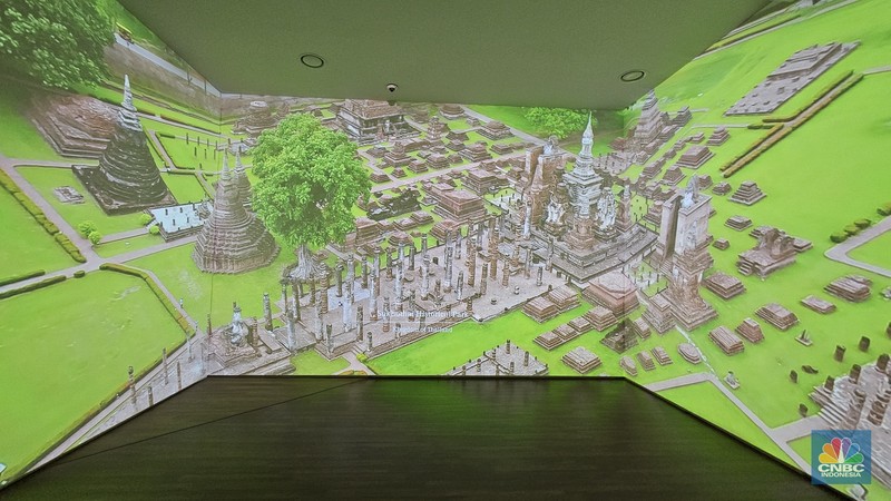 ASEAN Culture House (ACH) di Busan menyelenggarakan berbagai pameran permanen dan khusus untuk menyoroti sejarah, masyarakat, dan budaya dari 10 negara ASEAN, termasuk Indonesia. (CNBC Indonesia/Thea Fathanah Arbar)