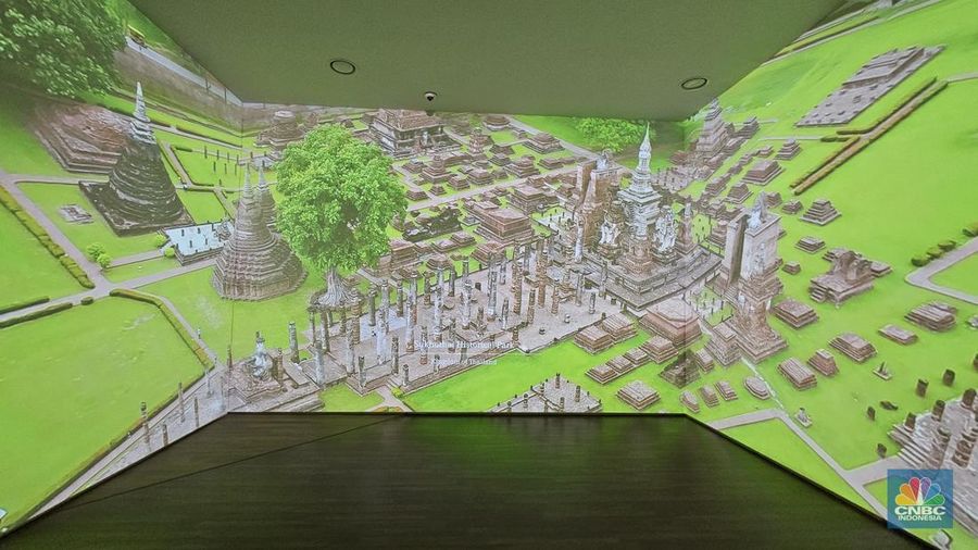 ASEAN Culture House (ACH) di Busan menyelenggarakan berbagai pameran permanen dan khusus untuk menyoroti sejarah, masyarakat, dan budaya dari 10 negara ASEAN, termasuk Indonesia. (CNBC Indonesia/Thea Fathanah Arbar)