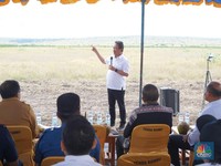 Menteri Trenggono Cek Lokasi Pembangunan Tambak Udang Terbesar di RI