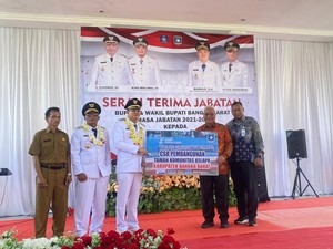 Bank Sumsel Babel dan Pemkab Bangka Barat Bangun Taman Komunitas Kelapa