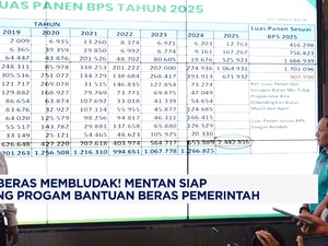 Video: Stok Beras Membludak! Mentan Siap Dukung Progam Bansos Beras
