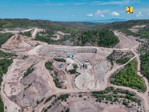 Progres Konstruksi Bendungan Mbay 80,69%, Ditarget Rampung Desember 2026
