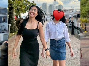 Denada Spill Biaya Sekolah Aisha di Singapura