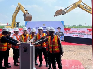 Gudang Ketahanan Pangan Polda Jatim Senilai Rp 11 M Dibangun di Mojokerto