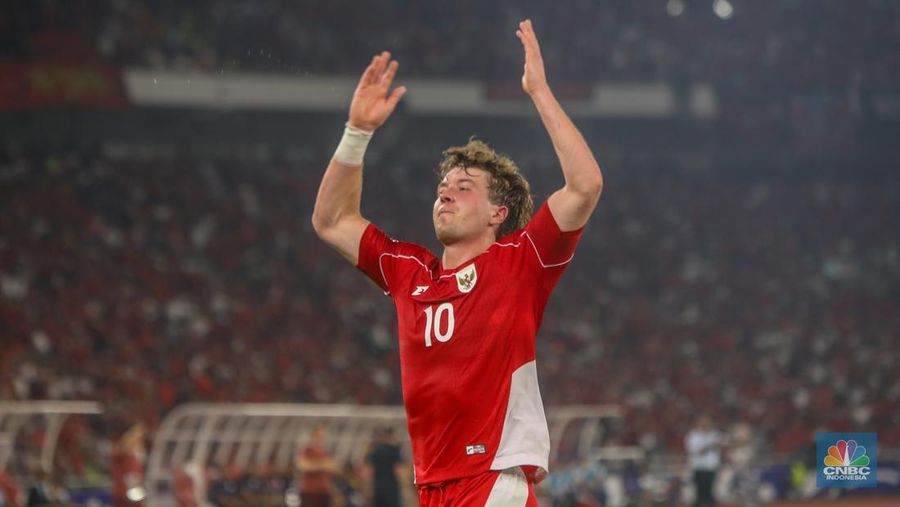 Indonesia vs China Timnas Indonesia berhasil mengalahkan China dengan skor 1-0 Kualifikasi Piala Dunia 2026 Grup C Zona Asia di Stadion Utama Gelora Bung Karno (SUGBK), Senayan, Jakarta, Kamis (5/6/2025). (CNBC Indonesia/Faisal Rahman)