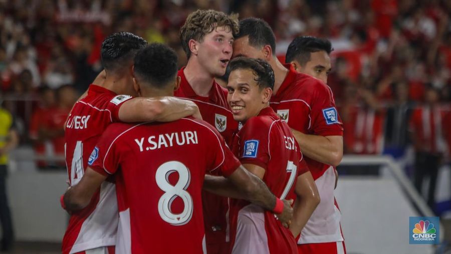 Indonesia vs China Timnas Indonesia berhasil mengalahkan China dengan skor 1-0 Kualifikasi Piala Dunia 2026 Grup C Zona Asia di Stadion Utama Gelora Bung Karno (SUGBK), Senayan, Jakarta, Kamis (5/6/2025). (CNBC Indonesia/Faisal Rahman)