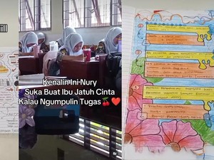 Viral! Kreativitas Siswa SMA di Sumut Ini Kompak Hias Tugas Jadi Karya Estetik