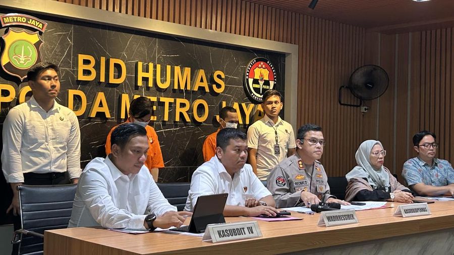 Konferensi pers di Polda Metro Jaya, Kamis (5/6/2025)