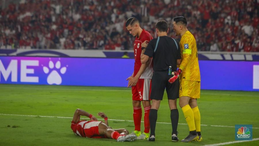 Indonesia vs China Timnas Indonesia berhasil mengalahkan China dengan skor 1-0 Kualifikasi Piala Dunia 2026 Grup C Zona Asia di Stadion Utama Gelora Bung Karno (SUGBK), Senayan, Jakarta, Kamis (5/6/2025). (CNBC Indonesia/Faisal Rahman)