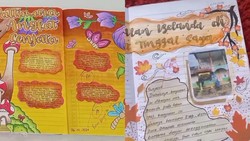 Potret Tugas-tugas Sekolah Estetik Siswa SMAN di Sumut, Kreatif Banget Sih!