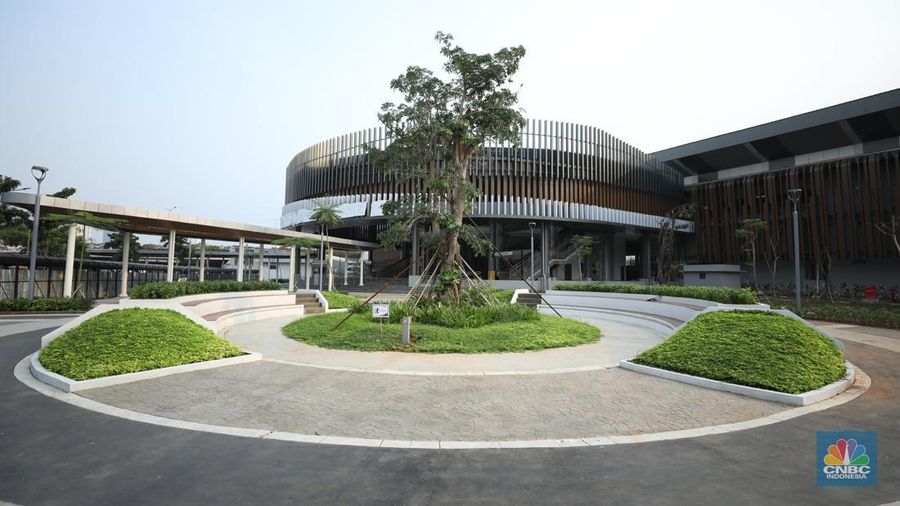 Foto udara menujukkan proyek Peningkatan Stasiun Tanah Abang Tahap I, dengan capaian pembangunan mencapai 99.85%, Kamis (5/6/2025). (CNBC Indonesia/Tri Susilo) Foto udara menujukkan proyek Peningkatan Stasiun Tanah Abang Tahap I, dengan capaian pembangunan mencapai 99.85%, Kamis (5/6/2025). (CNBC Indonesia/Tri Susilo)