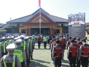 245 Personel Kepolisian Amankam Kedatangan Presiden ke-5 Megawati di Blitar