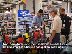 Cek Transmart Moms! Sepeda Listrik Banting Harga