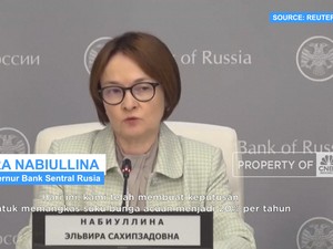 Video: Mengejutkan! Bank Sentral Rusia Pangkas Suku Bunga Jadi 20%