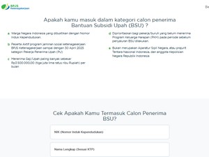 Ini Link BPJS Ketenagakerjaan untuk Cek Penerima BSU