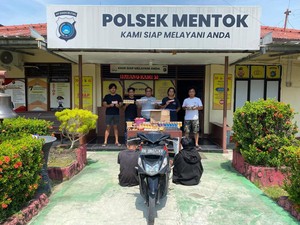 2 Pria di Bangka Barat Ditangkap Polisi Usai Bobol Toko, Kecanduan Sabu-Judol