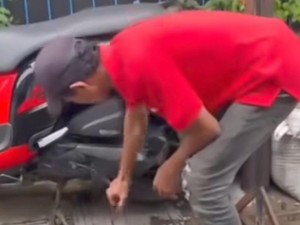 Pria di Makassar Curi Motor Warga Modus Pura-pura Mau Beli