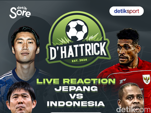 Saksikan! dHat-trick Live Reaction Jepang Vs Indonesia Sore Ini
