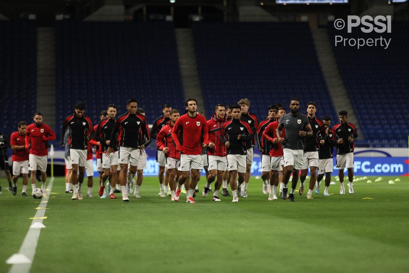 Timnas Indonesia menjalani sesi latihan terakhir jelang laga penutup Grup C babak ketiga Kualifikasi Piala Dunia 2026 melawan Jepang. Latihan digelar di Stadion Suita City, Selasa (10/6/2025), di bawah pengawasan langsung pelatih kepala Patrick Kluivert. Timnas Indonesia menjalani sesi latihan terakhir jelang laga penutup Grup C babak ketiga Kualifikasi Piala Dunia 2026 melawan Jepang. Latihan digelar di Stadion Suita City, Selasa (10/6/2025), di bawah pengawasan langsung pelatih kepala Patrick Kluivert. (Dok. PSSI)