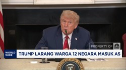 Video: Trump Larang Warga 12 Negara Masuk AS