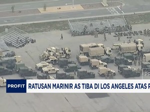 Video: Ratusan Marinir AS Tiba di Los Angeles Atas Perintah Trump