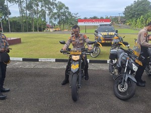 Kapolres Kuansing Jajal Motor Tim Raga Pastikan Kondisi Kendaraan Prima