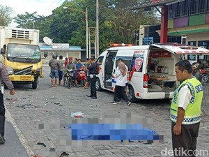 Polisi di Ngawi Tewas Tertabrak Truk Jelang Lepas Dinas