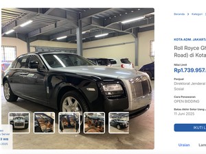 Serbu! Pemerintah Lelang Rolls-Royce Murah, Dibuka dengan Harga Segini