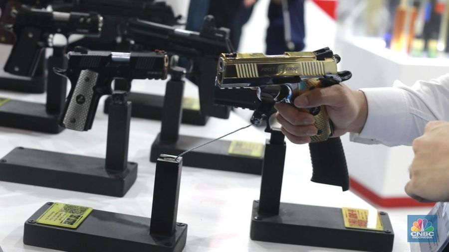 Pameran industri pertahanan internasional Indo Defence Expo & Forum 2025 di JIEXPO Kemayoran, Jakarta, Rabu (11/6/2025). (CNBC Indonesia/Muhammad Ssabki) Pameran industri pertahanan internasional Indo Defence Expo & Forum 2025 di JIEXPO Kemayoran, Jakarta, Rabu (11/6/2025). (CNBC Indonesia/Muhammad Ssabki)