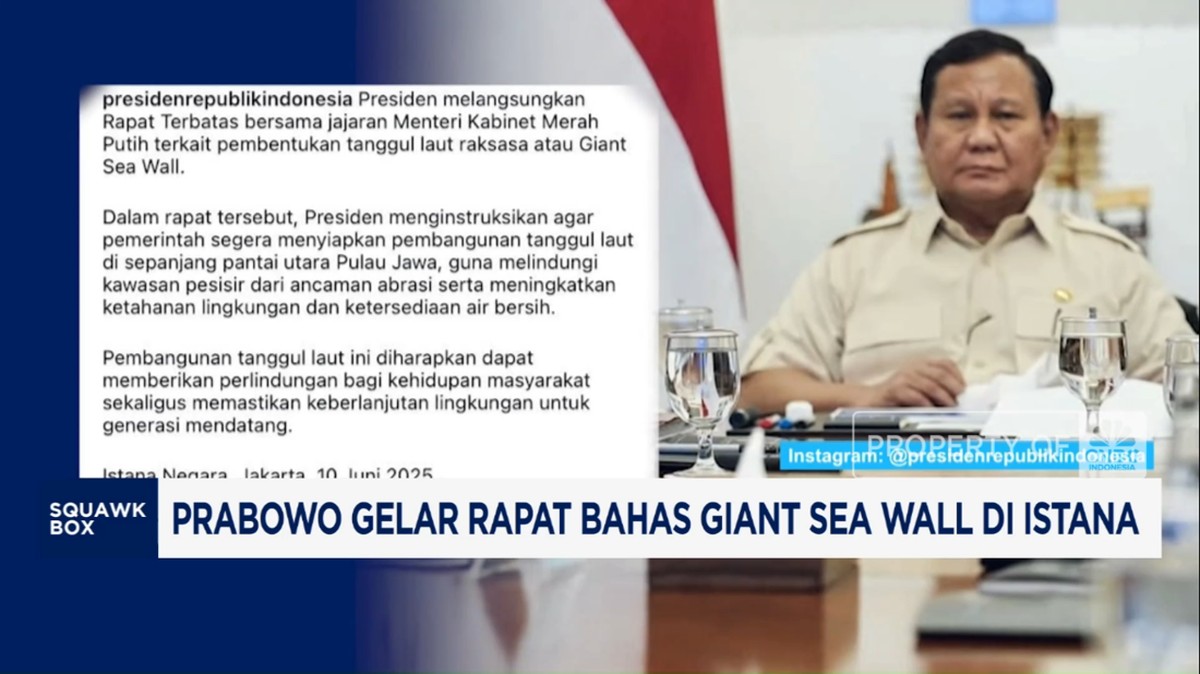 Video: Prabowo Mengadakan Rapat Membahas Giant Sea Wall di Istana