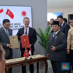 Prabowo Saksikan MoU Rp 33 T,  Termasuk Pengadaan Jet Tempur 'Siluman'