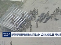 Video: Ratusan Marinir AS Tiba di Los Angeles Atas Perintah Trump