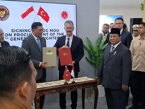 Disaksikan Prabowo, RI dan Turki Teken MoU Pengembangan Jet Tempur