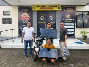 Dua Kali Curi TV di Tabanan, Pria Asal Karangasem Akhirnya Ditangkap